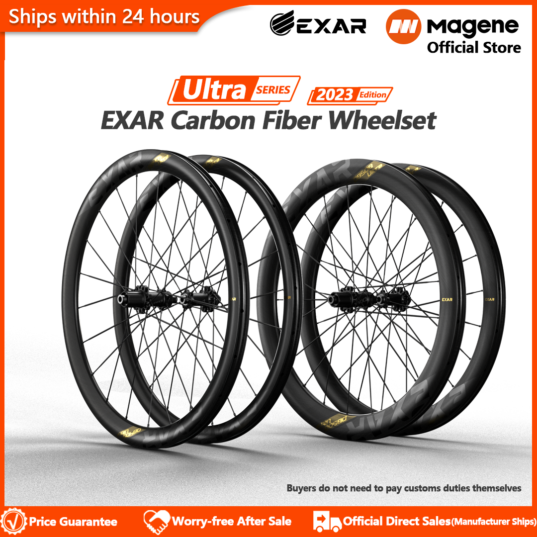 Magene EXAR Carbon Fiber Wheelset Ultra Series Integral Front Rear Wheels Inertia Stability Ceramic Bearing Road Cycling【Official Warranty】 ราคา 39,900 บาท*ส่งฟรี