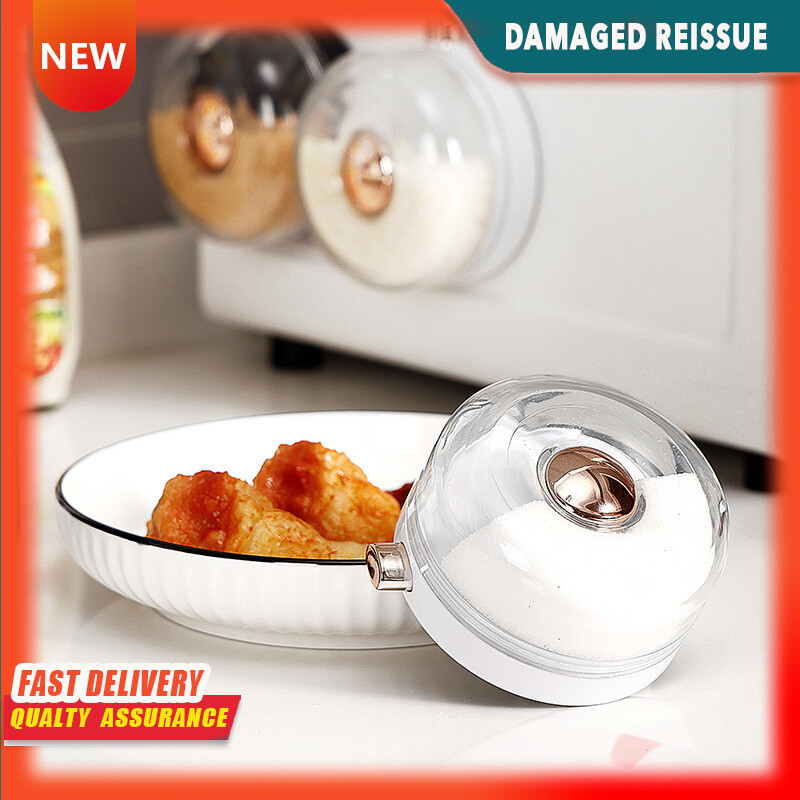 Gambar Kitchen Seasoning Bottle Vibrato Controllable Wall mounted Seasoning Box Seasoning Salt Shaker Seasoning Jar