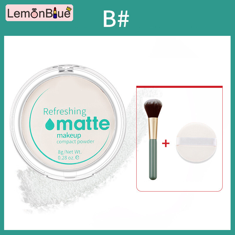 Gambar LemonBlue Naturally Face Powder Makeup Foundation Control Brighten Concealer Whitening Make Up Pressed Powder