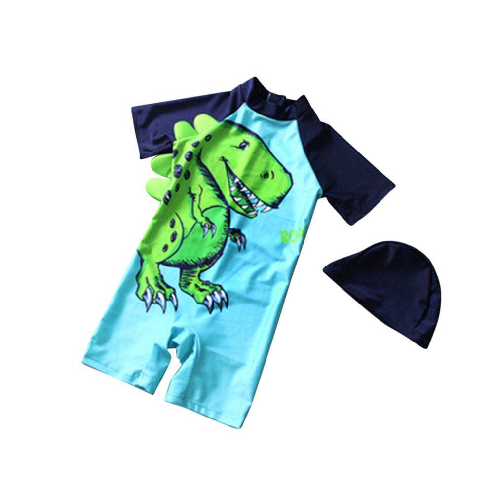 Kidlove 2 Pcs Set Anak Laki Laki Kartun Dinosaurus Baju Renang Cetak Muslimah Baju Renang Dengan Cap Kidlove 2 Pcs Set Anak Laki Laki Kartun Dinosaurus Baju Renang Cetak Muslimah Baju Renang Dengan Cap