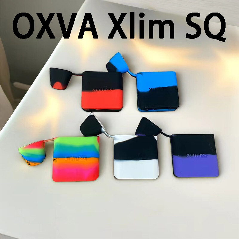 Silicone Kết Cấu vỏ da Cho Oxva Xlim SQ Vuông cao su bảo vệ Mềm Bìa Với Dây Buộc Lá Chắn vỏ cao su cho máy hút Tinh dầu thơm