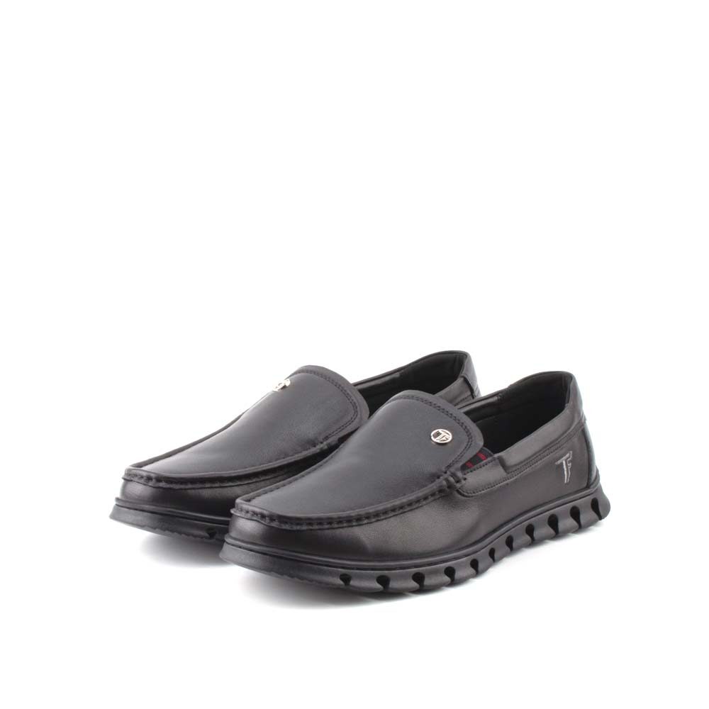 THE FLEXX Men's Leather Slip-On Moccasin Shoes -TF7235-HJ1-1