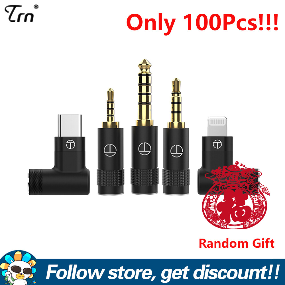 TRN Replaceable Audio Plug Add Random Gift 3.5mm/2.5mm/4.4mm/Type-c/Lightning Audio Connector Earphones Replace Plugs Headphone Jack Male Plug Earphone Repair Cable Solder Wire Jack Adapter For TRN T2 Pro T3 Pro T6 Pro TN TX V90 MT1 TA VX PRO