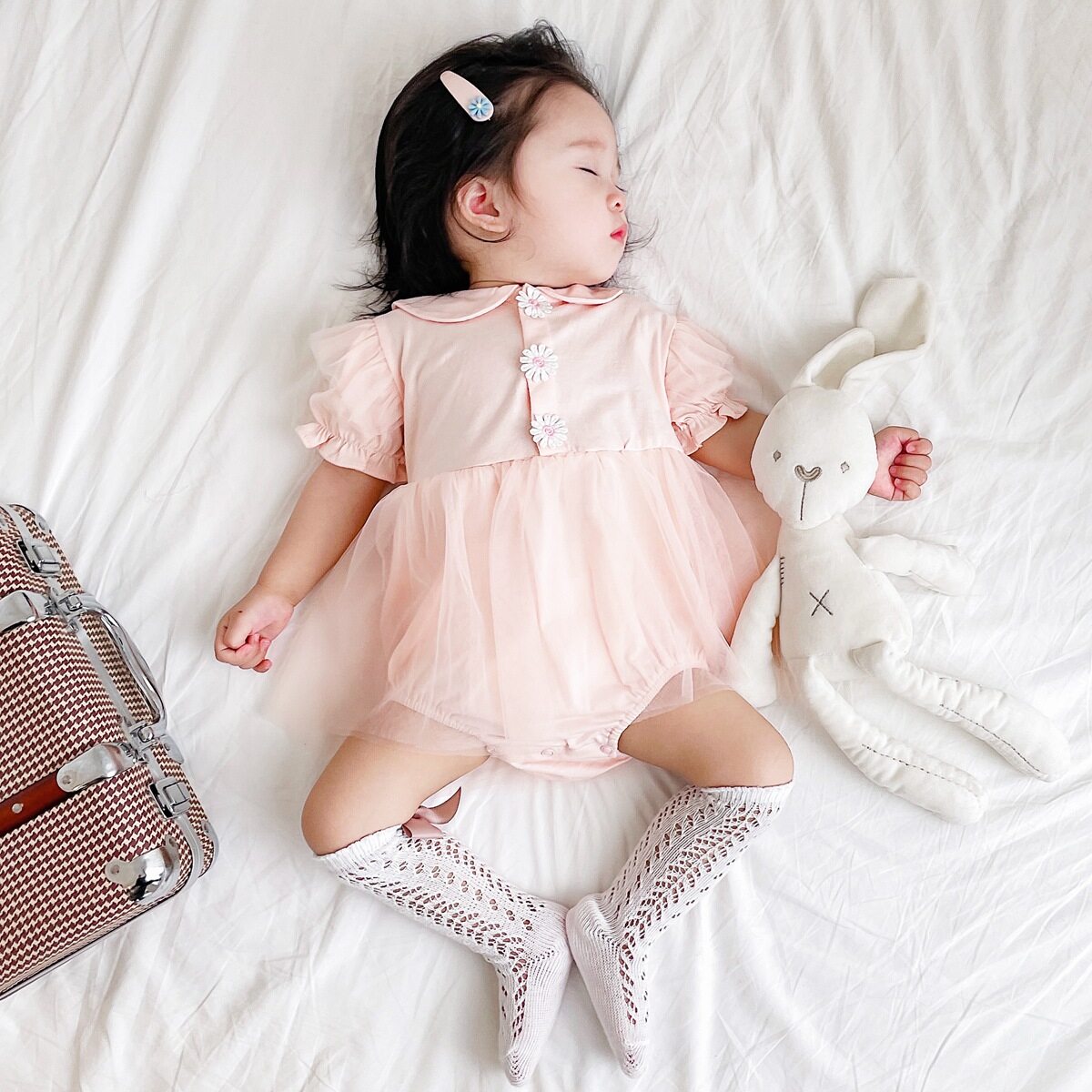 Summer Cotton Fashionable Newborn Girls Bobysuits Casual Baby Clothes Cute