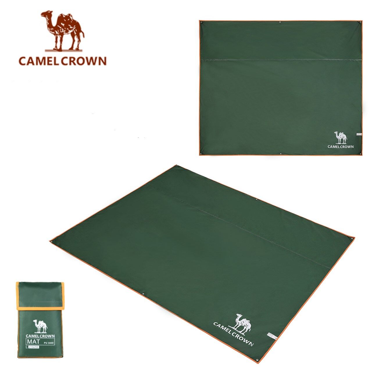 CAMELCROWN Thảm Cắm Trại Dã Ngoại Gấp Gọn Đi Biển Ngoài Trời Chăn Bãi Biển Đệm Chống Nước Du Lịch 250*210 CM