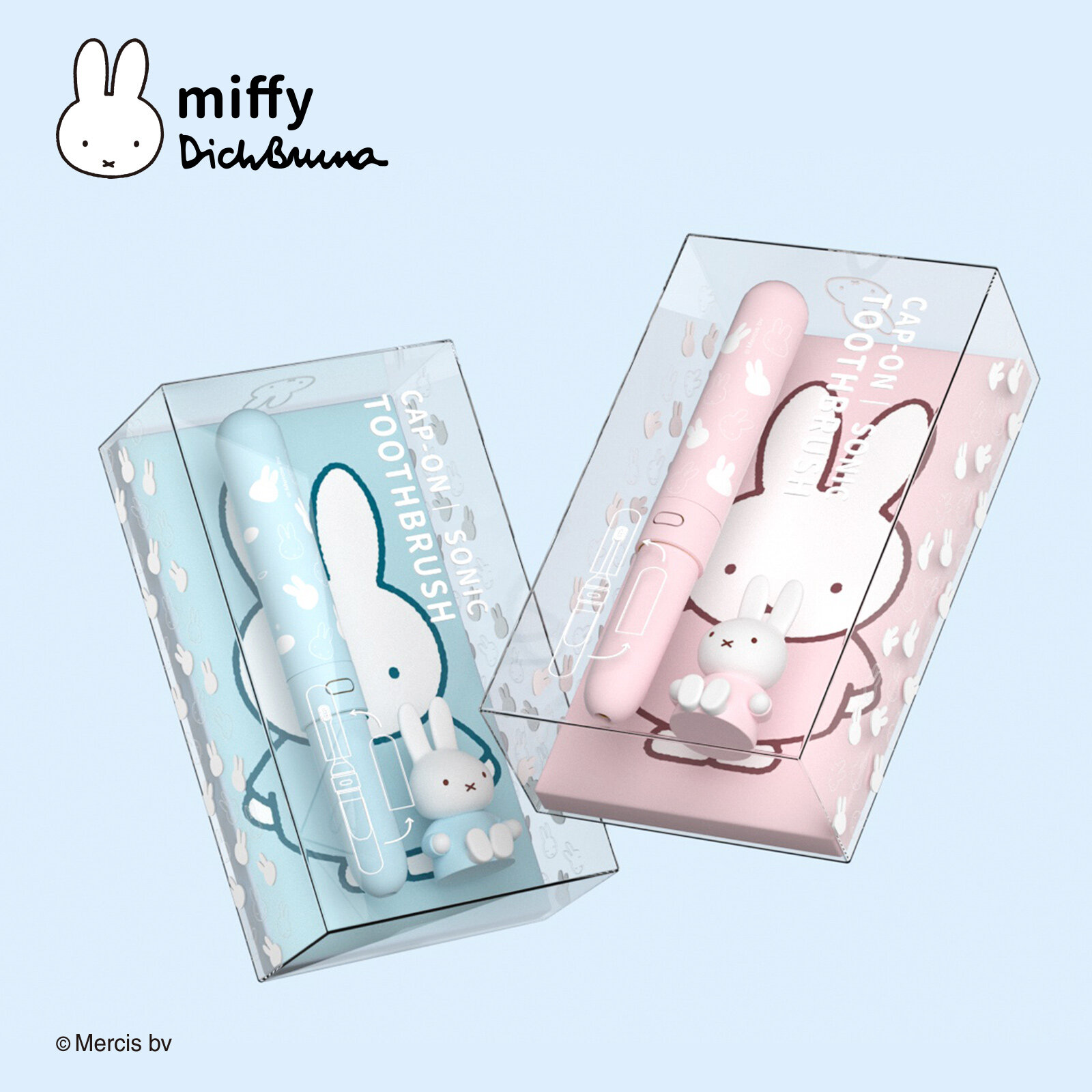 Miffy Sonic Electric Toothbrush Cap-on Design