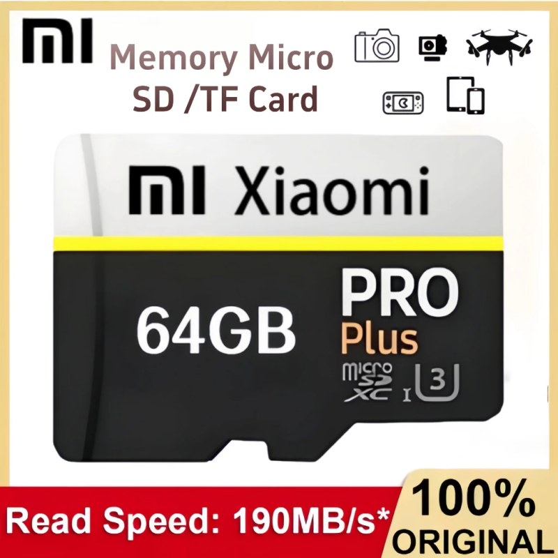 Micro Tf Xiaomi Sd Memory Card 2 Tb/ 1Tb / 512Gb / 256Gb High Speed ​​Card Real Memory 128Gb Class 10 ราคา 165 บาท*ส่งฟรี