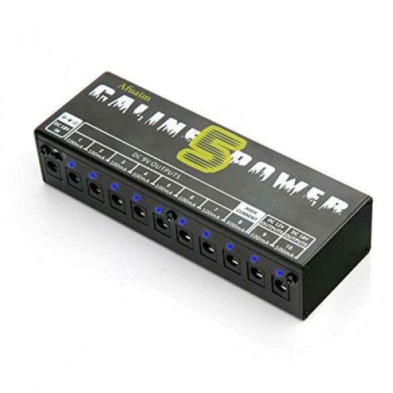 Afuaim Guitar Pedal Power Supply 10 Isolated DC Output 9V 12V 18V for Effects Pedalboard Malaysia