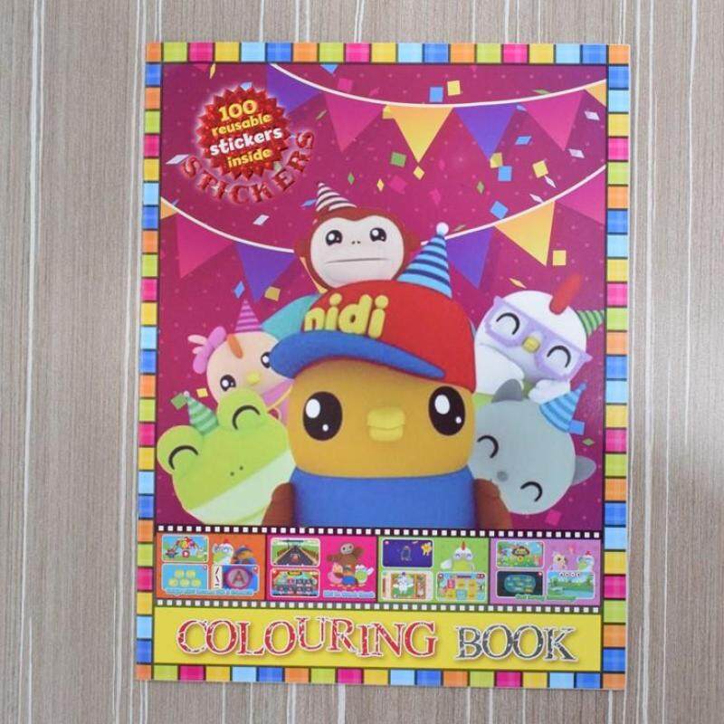 Children Learning And Colouring Book With Colourful Sticker (JQ-808AA-001) Malaysia