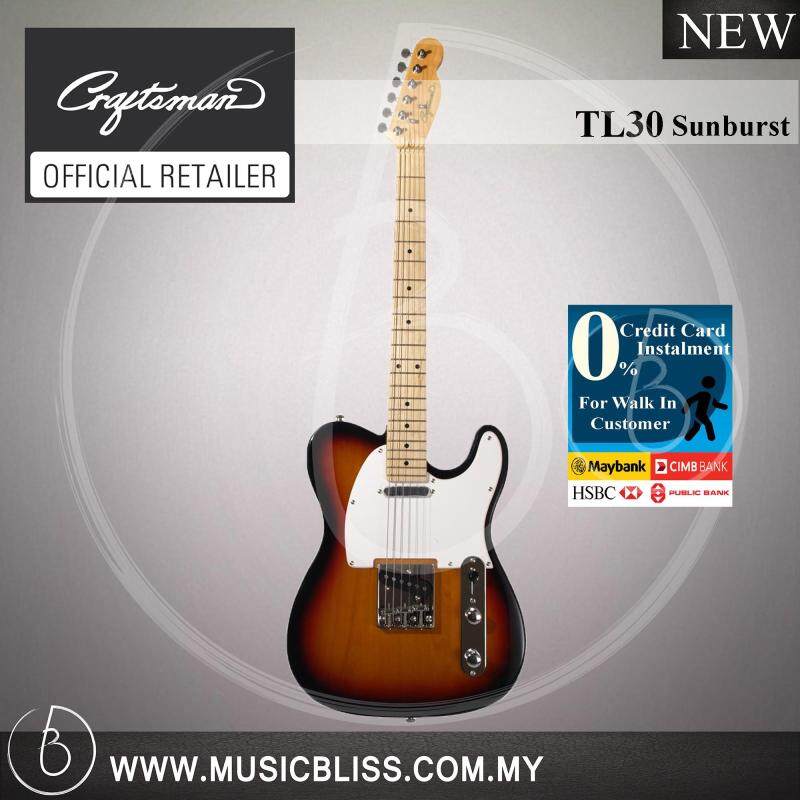 Craftsman TL30 Electric Guitar Sunburst with 0% Instalment (TL-30) Malaysia