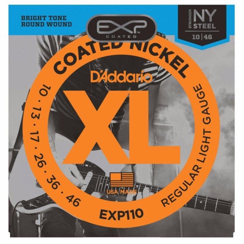 DAddario EXP110 Light EXP Coated Nickel Wound Electric Guitar
Strings (6-Strings 10 - 46) Malaysia