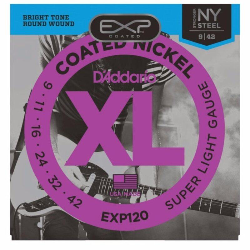 DAddario EXP120 Super Light EXP Coated Nickel Wound Electric
Guitar Strings (6-Strings 9 - 42) Malaysia