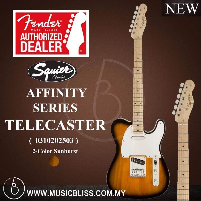 Fender Squier Affinity Series Telecaster, Maple Fingerboard
Electric Guitar (2-Color Sunburst) Malaysia