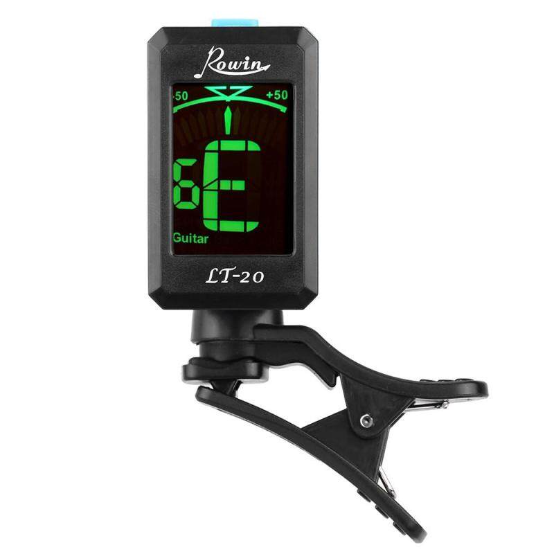 Rowin LT-20 Clip-On Automatic Digital Electronic LCD Tuner for Acoustic Electric Guitar Bass Chromatic Violin Ukulele Malaysia
