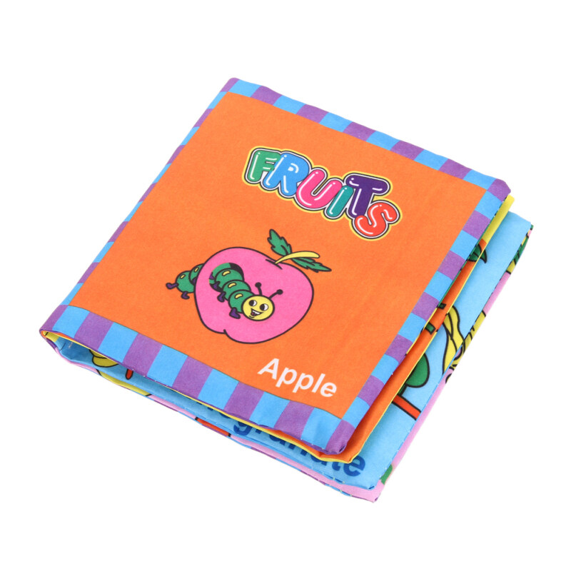Soft Cloth Book Baby Educational Cartoon Fabric Book Toy (Fruit) Malaysia