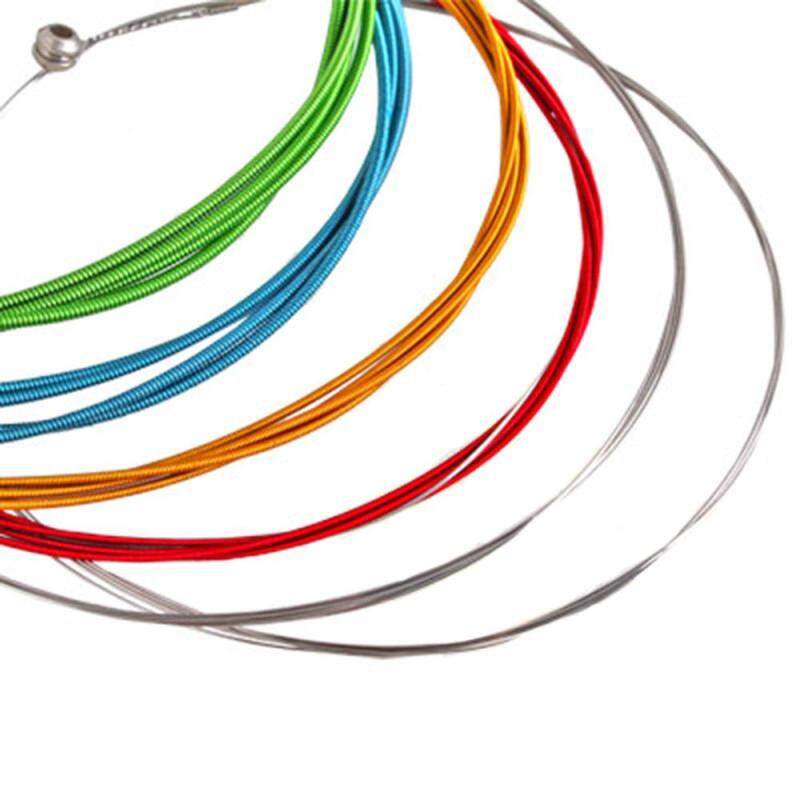 WiseBuy 6pcs Rainbow Colorful Color Acoustic Guitar Strings 1m Malaysia