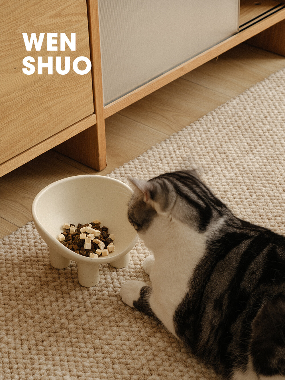 High Foot Pet Food Bowl Anti-knock Cat Food Bowl Drinking Water Protection Cervical Spine Pet Supplies - ยี่ห้อ WENSHUO ราคา 1,193 บาท*ส่งฟรี