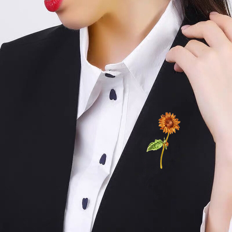 Trâm Cài Hình Ong Pha Lê Đa Phong Cách Có Sẵn Đối Với Phụ Nữ, Ghim Cài Áo Hình Hoa Cúc Cổ Điển Côn Trùng Dễ Thương Trang Sức Dòng Ghim Cài Áo