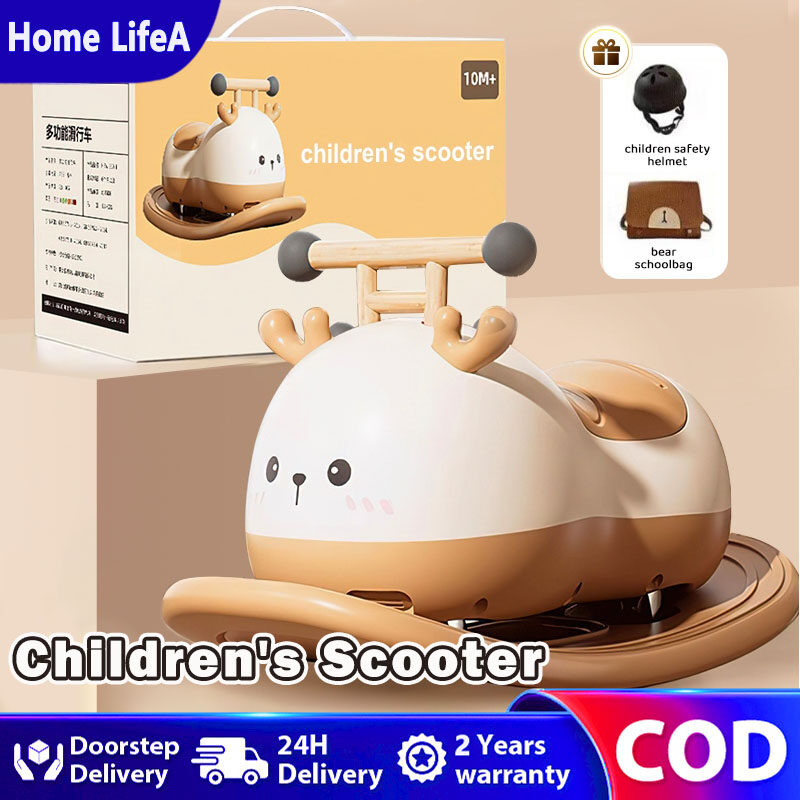 【Ready stock】Children's stroller peanut car baby rocking car anti-rollover bicycle baby walker balance car children's toy car