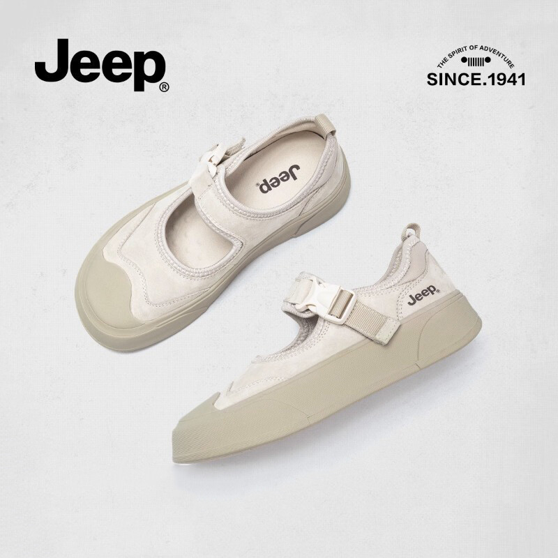 Jeep hollow out shallow mouth single shoe women's autumn new item doll shoes thick soled sports Mary Jane shoes ราคา 4,117 บาท*ส่งฟรี