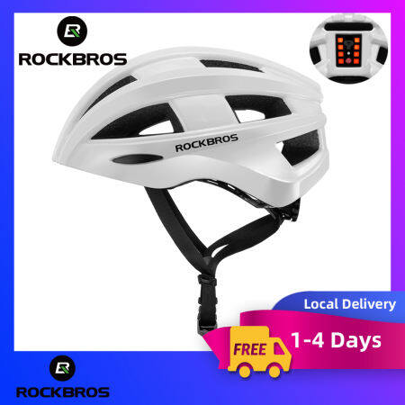 ROCKBROS Night Safety Cycling Helmet with USB Rechargeable Light