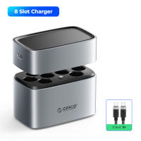 ORICO Ener-G แบตเตอรี่แบบชาร์จไฟได้ลิเธียม Li-Ion 1.5V 2300mWh AA สำหรับนาฬิกาของเล่นไฟฟ้ารีโมทชาร์จได้ AA เครื่องชาร์จแบตเตอรี่3ชั่วโมงชาร์จเร็ว8ไฟแสดงสถานะ (EG5)