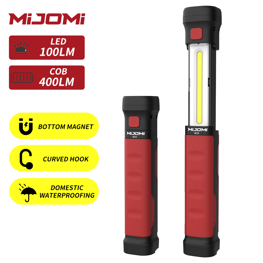 MIJOMI EDC Keychain Flashlight - 100 Lumen Mini LED Light, AAA Battery, IPX7 Waterproof, Carabiner Clip - View #2