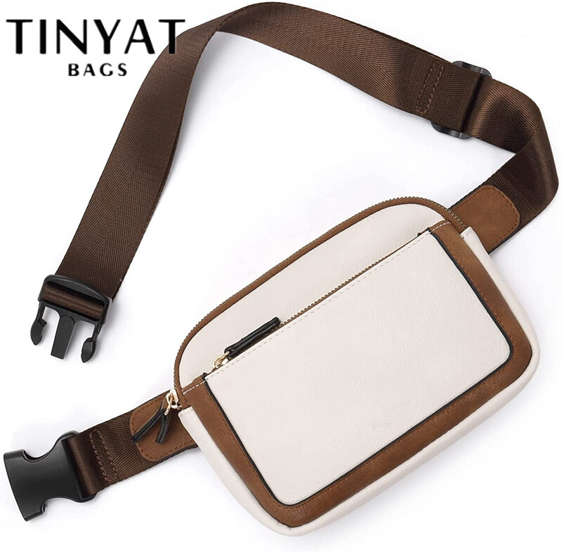 Tinyat Túi đeo thắt lưng cho phụ nữ, mini ở khắp mọi nơi Crossbody Túi đeo thắt lưng dây đeo điều chỉnh được da giả của phụ nữ Túi đeo hông Túi đeo chéo ví, sling Túi đeo thắt lưng, thời trang túi đeo chéo, quà tặng du lịch chạy