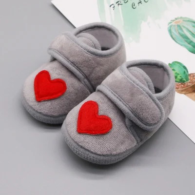mmbaby Boys Girls Anti-Slip Heart Print Walking Autumn Winter Baby Shoes Toddler Soft Soled Sneakers 4 colors For 0-18 Months (3)