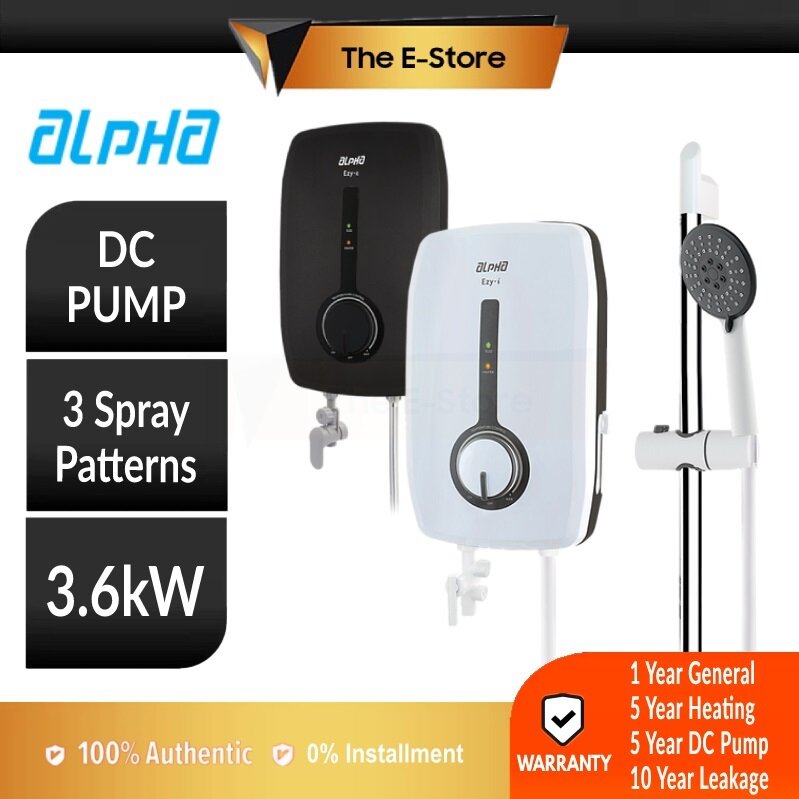 Alpha SMART 18i Instant Water Heater with DC Pump | SMART 18 i (Water  Heater with Pump Home Shower 熱水器 热水器 热水机) | Lazada
