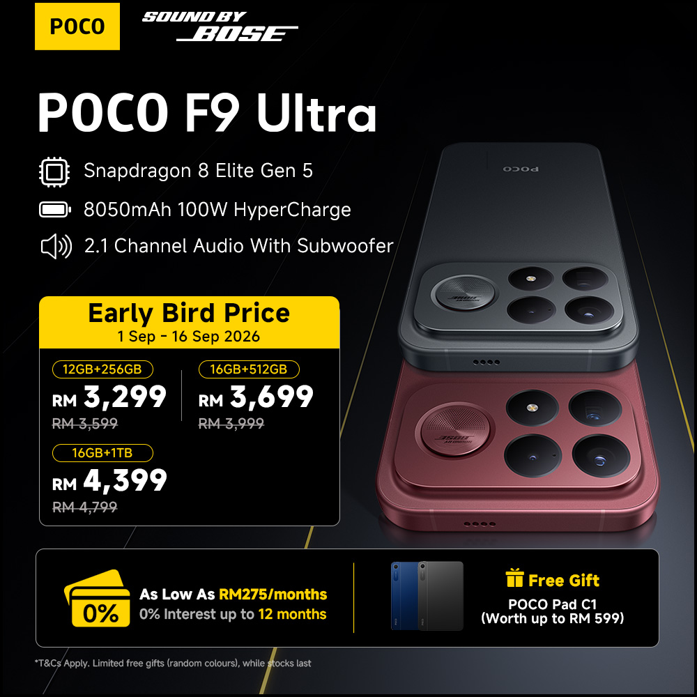 POCO F9 Ultra 全新发布！现在可以买啦！ Shopee Lazada POCO 粉丝们，这台