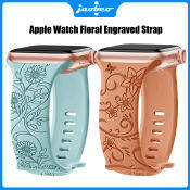 Floral Silicone Band for Apple Watch Ultra & Series 1-10