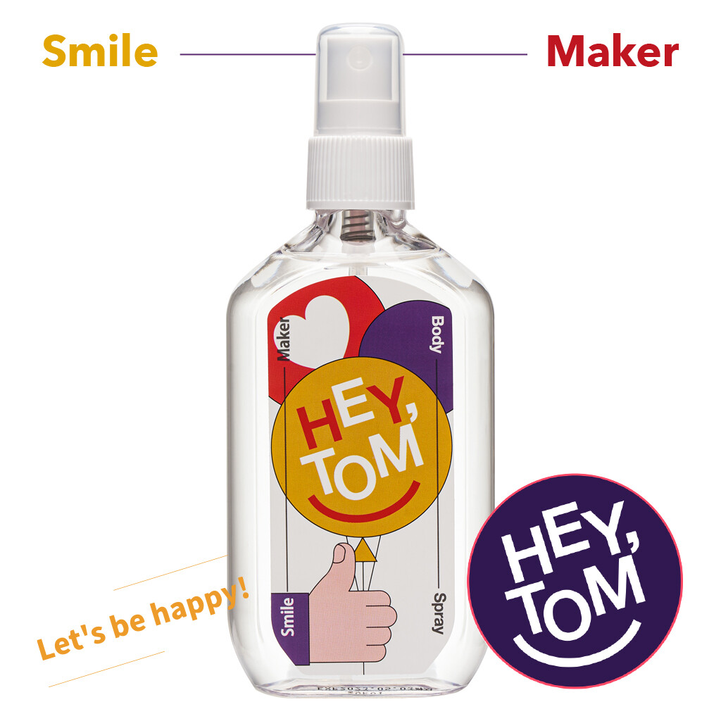 Gambar Hey Tom Smile Maker Body Deodorant Spray 105ml Niche Fragrance Mist Unisex For Men Women