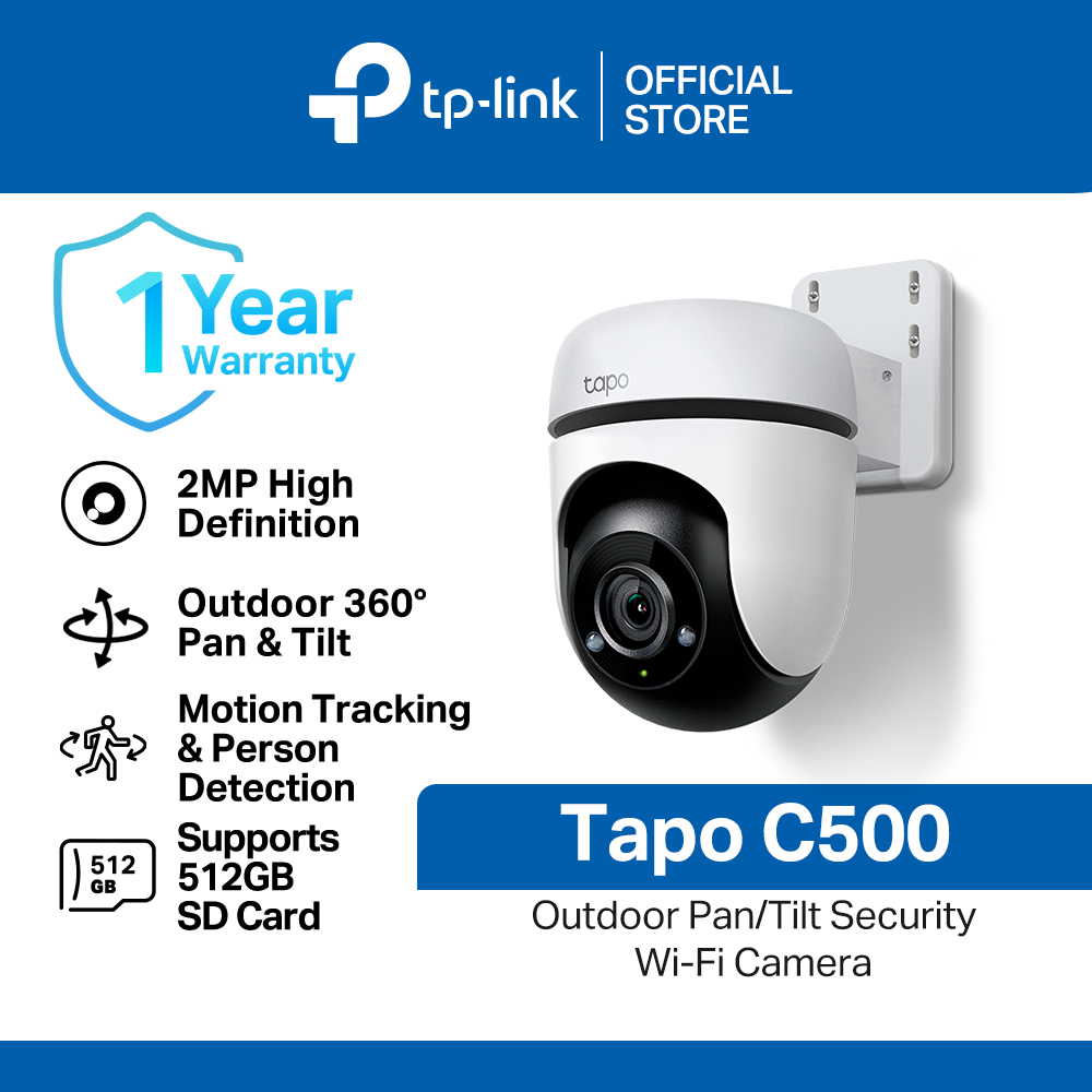 Tp-link Tapo C500 2MP ngoài trời 360 độ Pan Tilt theo dõi chuyển động an ninh IP WIFI Camera CCTV