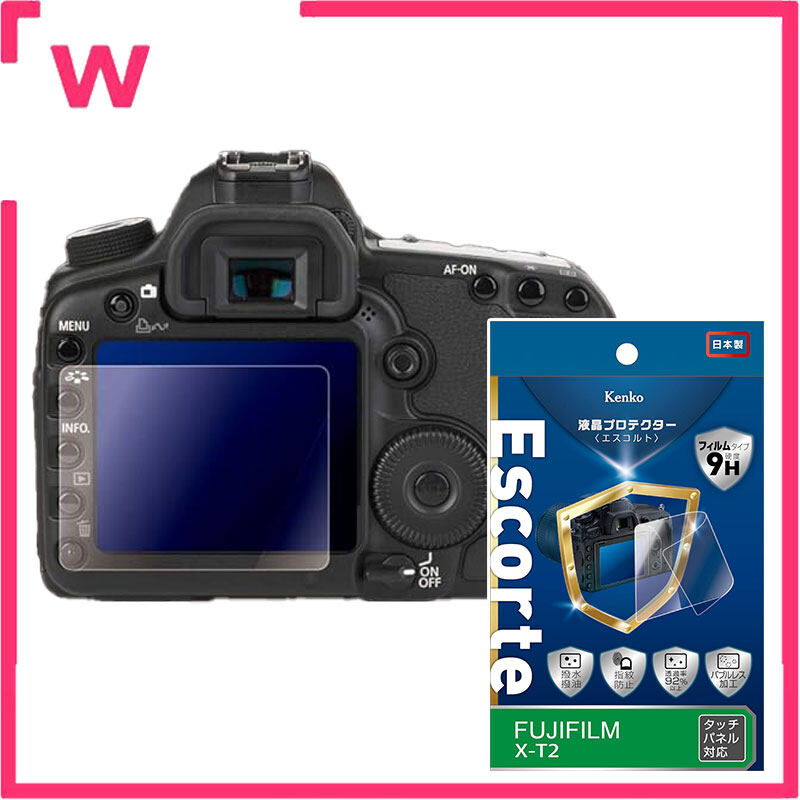 Tấm dán bảo vệ LCD máy ảnh Kenko cho escorte Fujifilm, độ cứng 9H, lớp phủ chống thấm nước và dầu, KLPE-FX xử lý không bong bóng