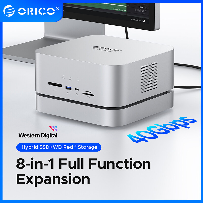 Ma Trận dữ liệu ORICO 40Gbps bao vây 8 trong 1 Dock với 4TB SATA 3.0 WD Ổ Đĩa Ổ Cứng 2TB NVMe SSD ch