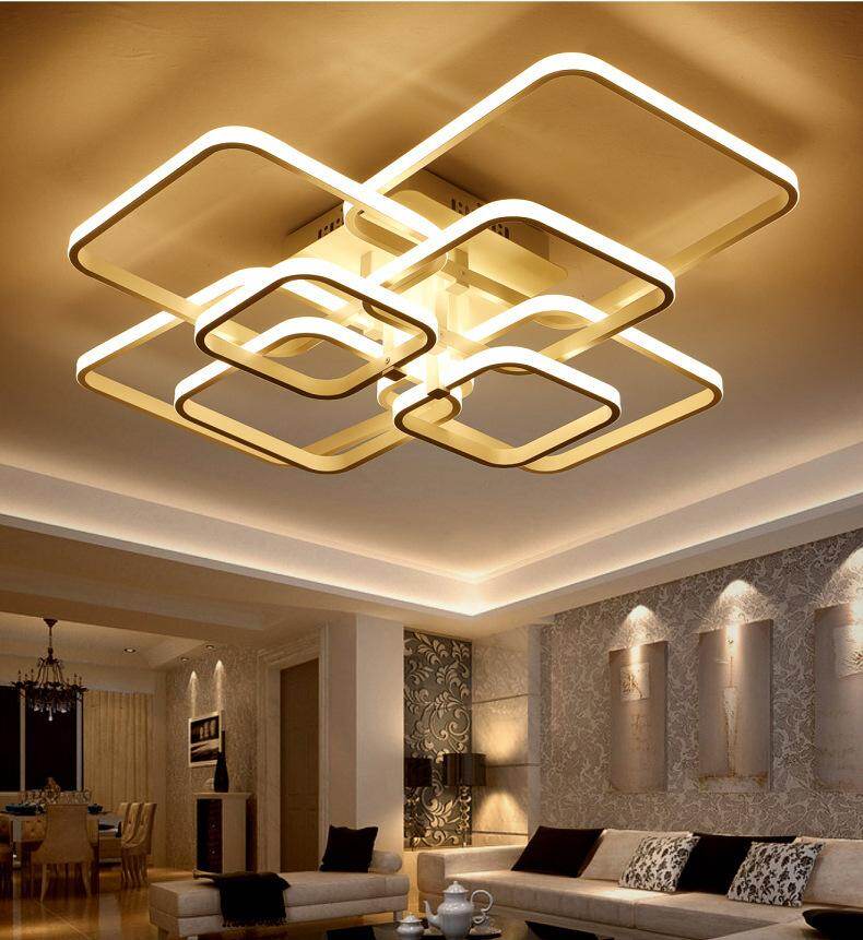 Touch Remote Dimming Modern Plafon Led Ceiling Lamp Fixture