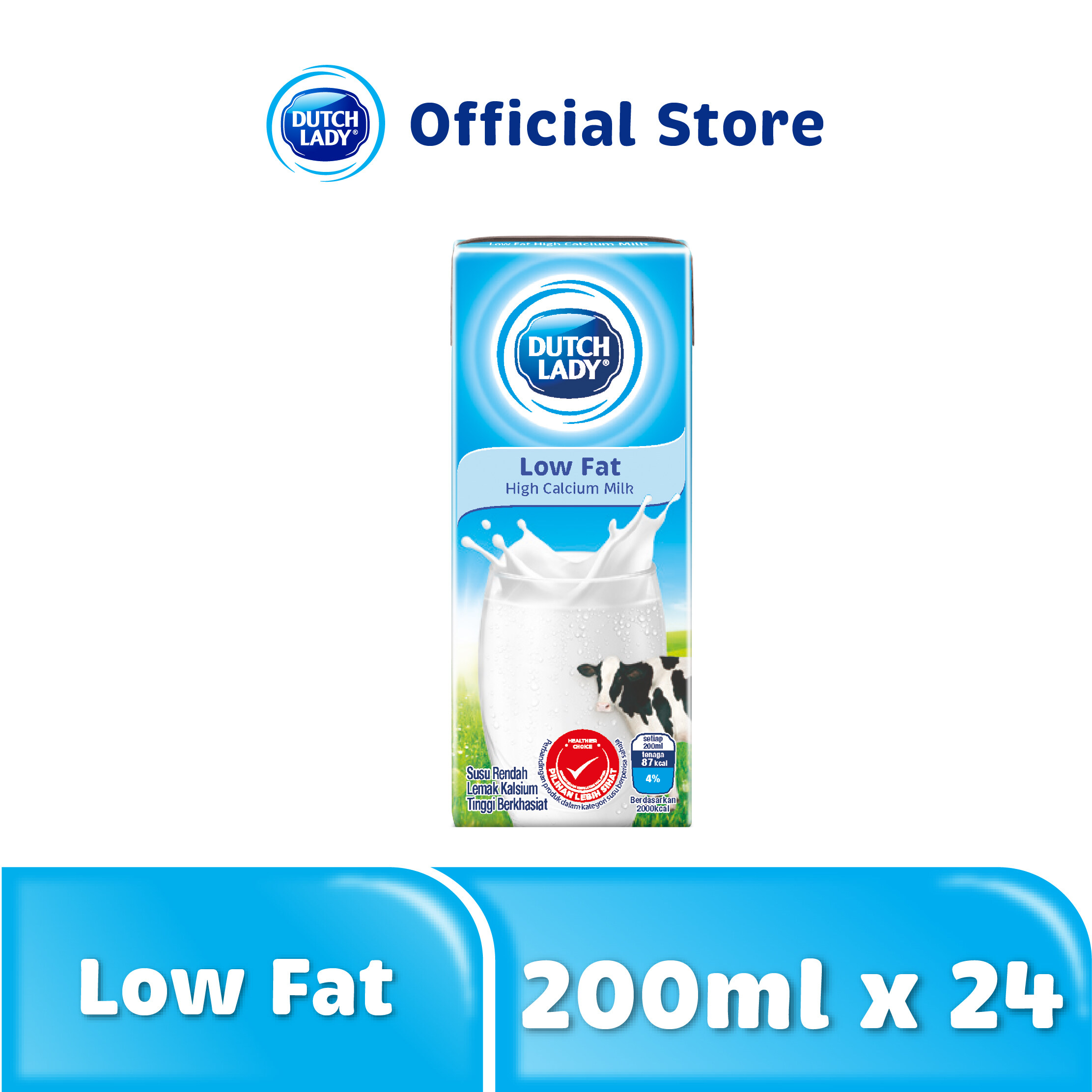 Lady low fat milk dutch dutch lady