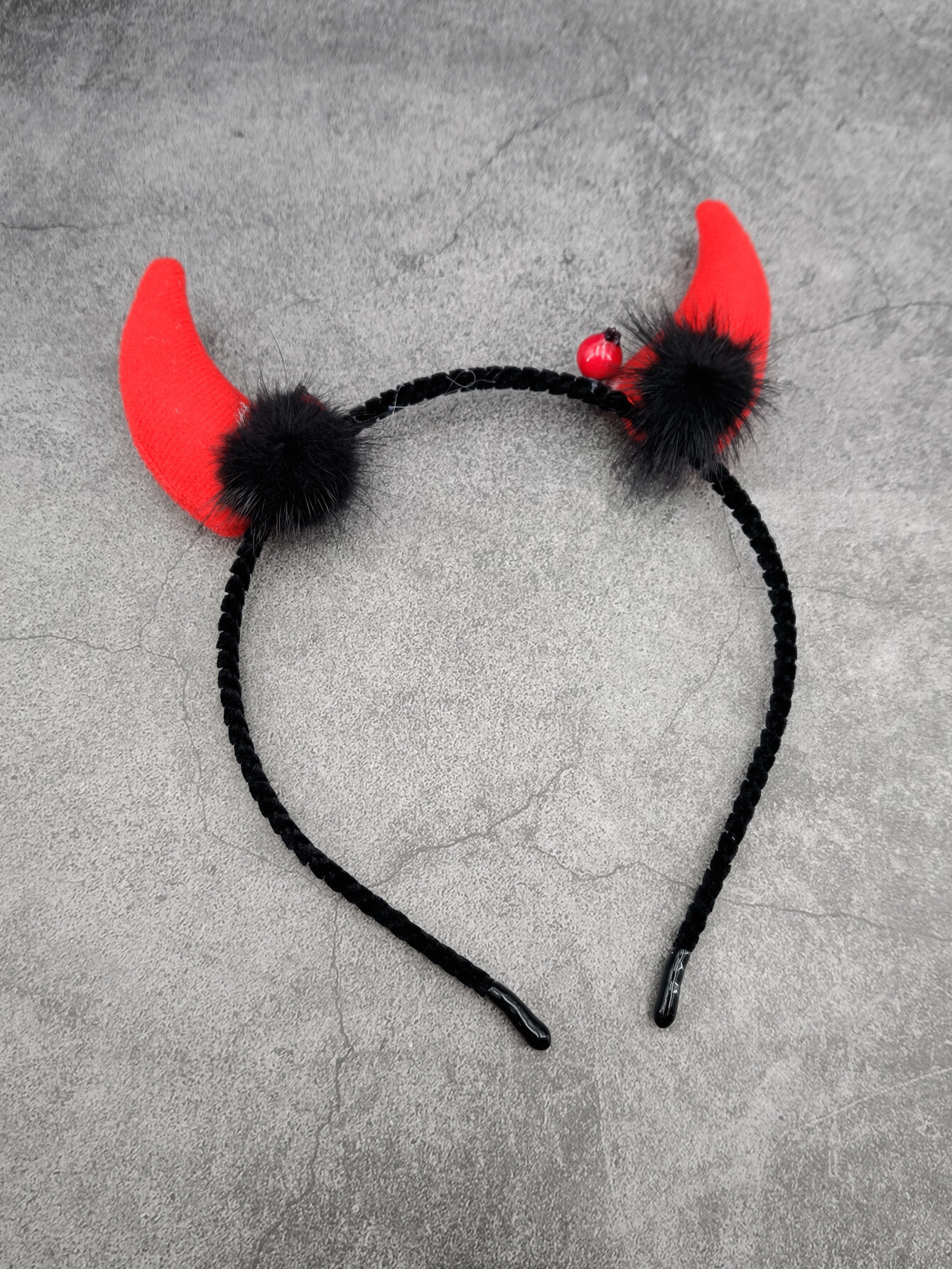 5Mm Halloween Vui Ma Quỷ bờm tai Bò Sừng Hairband hóa trang tiệc Halloween Người Lớn Trẻ Em trang trí cosplay bờm tóc