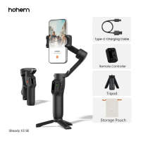 Hohem iSteady X3 Series Smartphone Stabilizer Ai Tracking 3-Axis Phone Gimbal Built-in Selfie Stick &Magnetic Fill Light for Smartphone