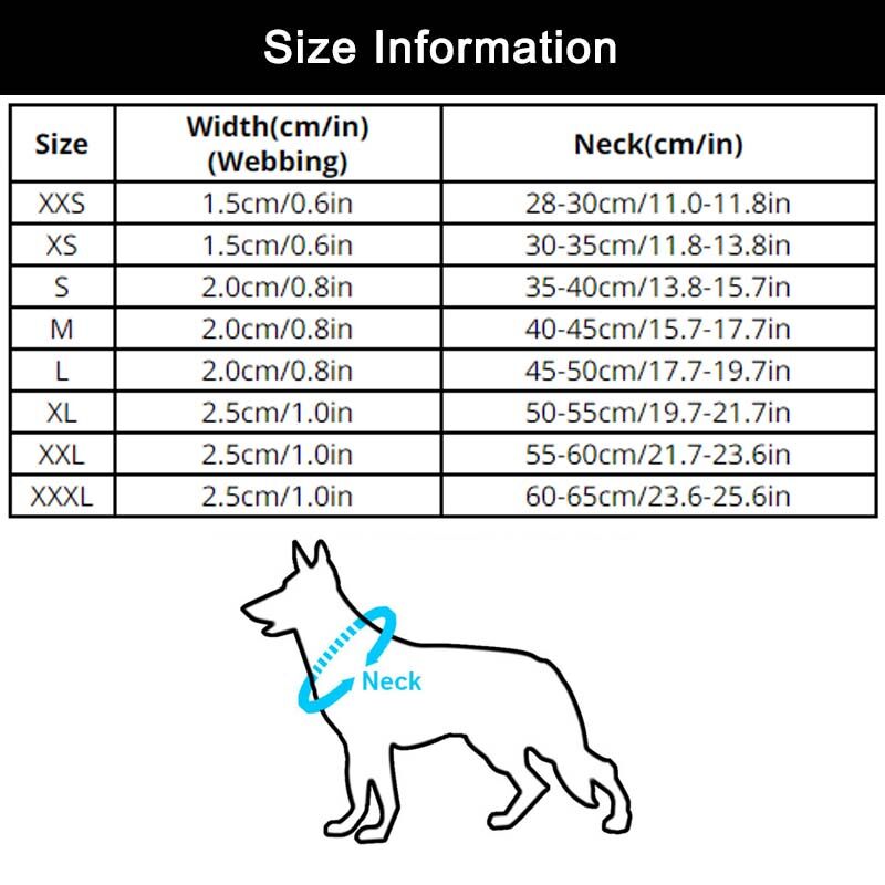 vòng cổ chó có thể điều chỉnh truelove, vòng cổ chó bằng vải lưới nylon phản quang để huấn luyện chó ngoài trời thoải mái 1