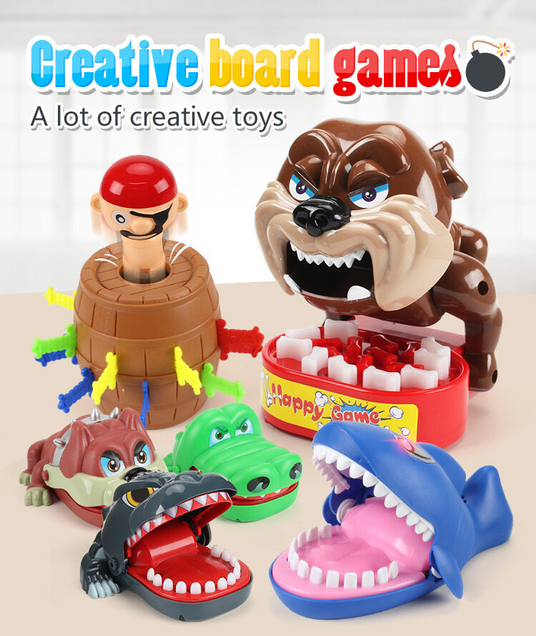 Bad Dog Shark Crocodile Bite Game Toy Fun Kids Cute Funny Tricky Vicious Beware