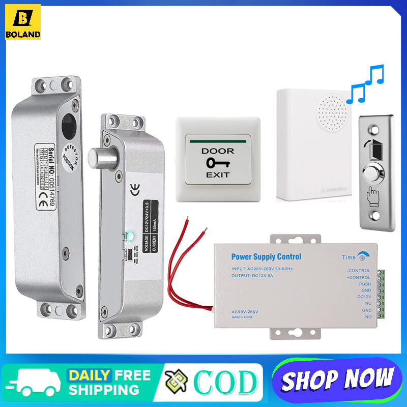 Boland dc12v với bộ hẹn giờ khóa bu lông thả điện không an toàn cho cửa khóa kiểm soát ra vào lắp đặt tiếp xúc cửa