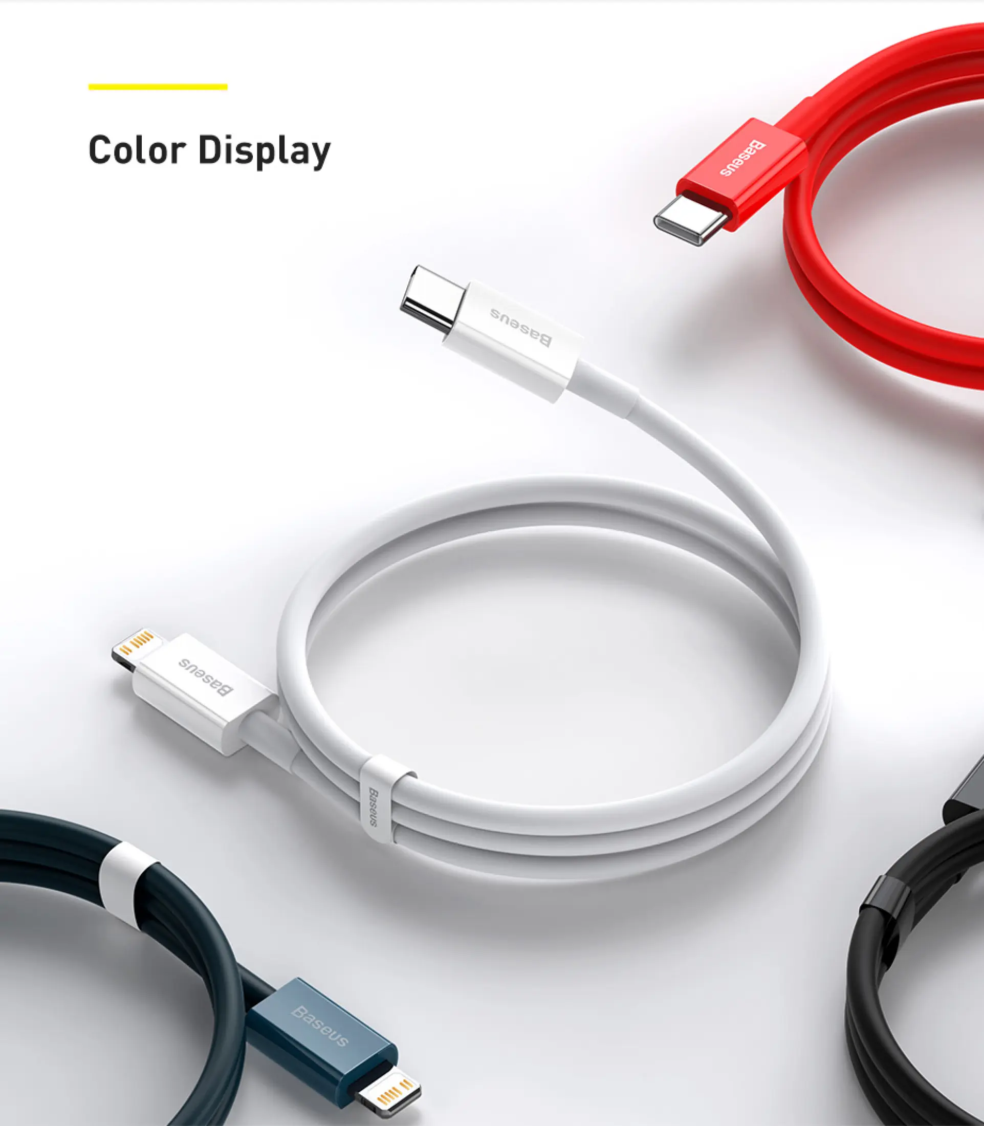 Baseus Superior Type-C iP 20W Fast Charging Data Cable 1M/2M