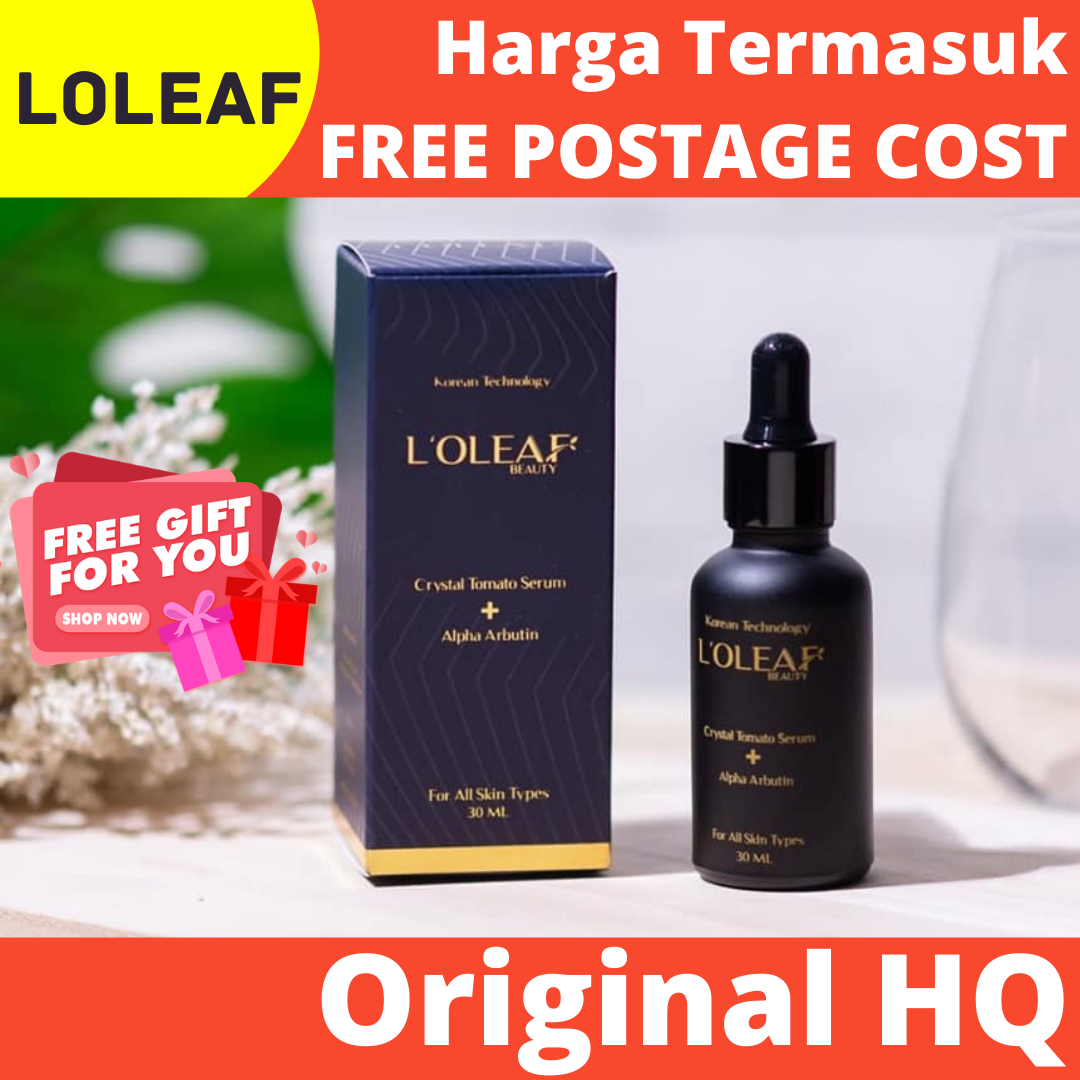 Gambar Loleaf Kulit Putih Cerah   Loleaf Crystal Tomato Serum HQ   Water Base Serum with Alpha Arbutin   Loleaf Serum