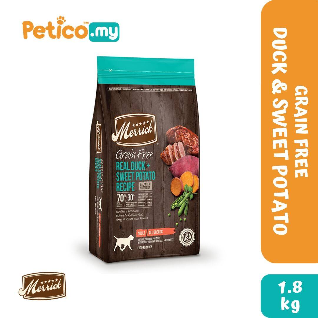 merrick real salmon & sweet potato recipe