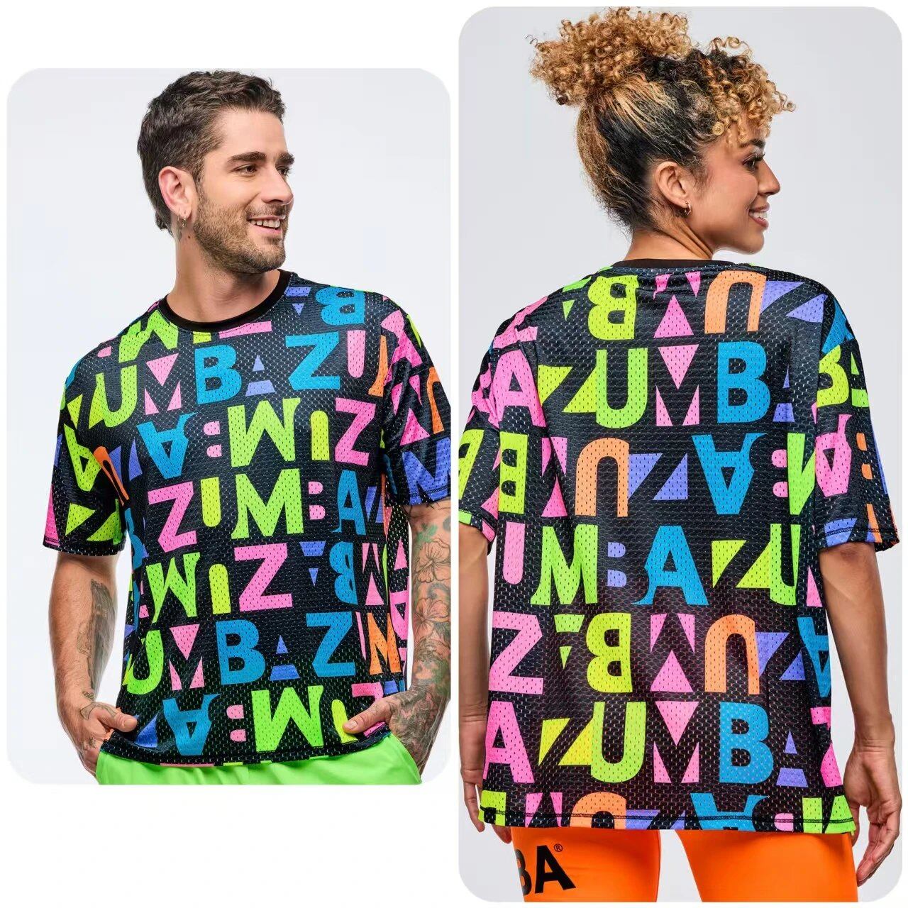 New Arrive Zumba Dancing Clothes Victory Extra V-Neck Oversized