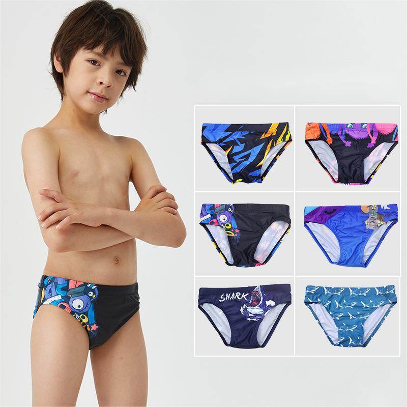 Trẻ em Quần bơi bé trai nhanh khô Đồ Bơi Tam giác hoạt hình trẻ em dễ thương in quần sọt bơi lội bãi biển