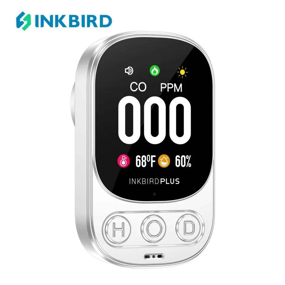 INKBIRD Upgraded Carbon Monoxide Detector 3-in-1 Plug in Wall CO Detector with Indicator Visual and Audible Alarm ราคา 726 บาท*ส่งฟรี