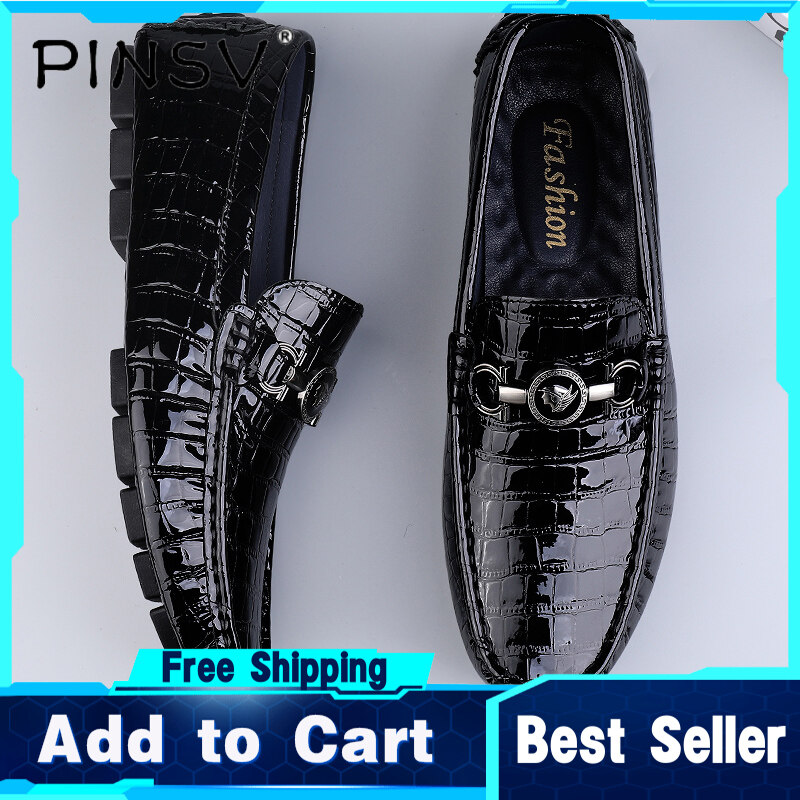 PINSV Men Shoes Men s casual business shoes Men Shoes Fashion board shoes